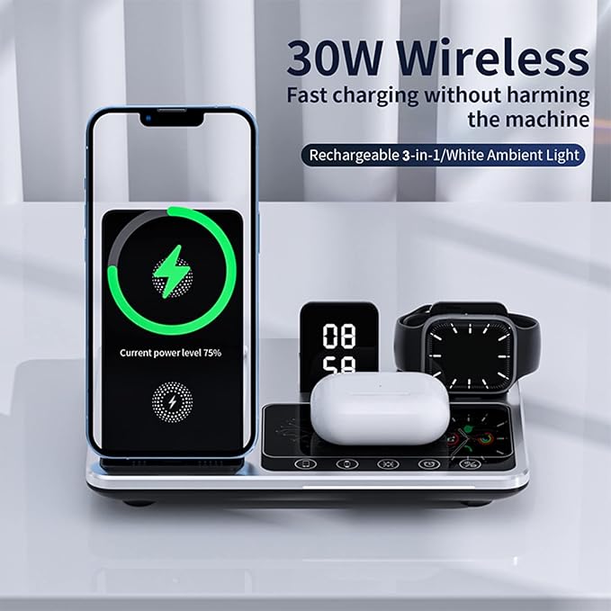 4-in-1 Fast Wireless Charging Station – Universal Charging Dock