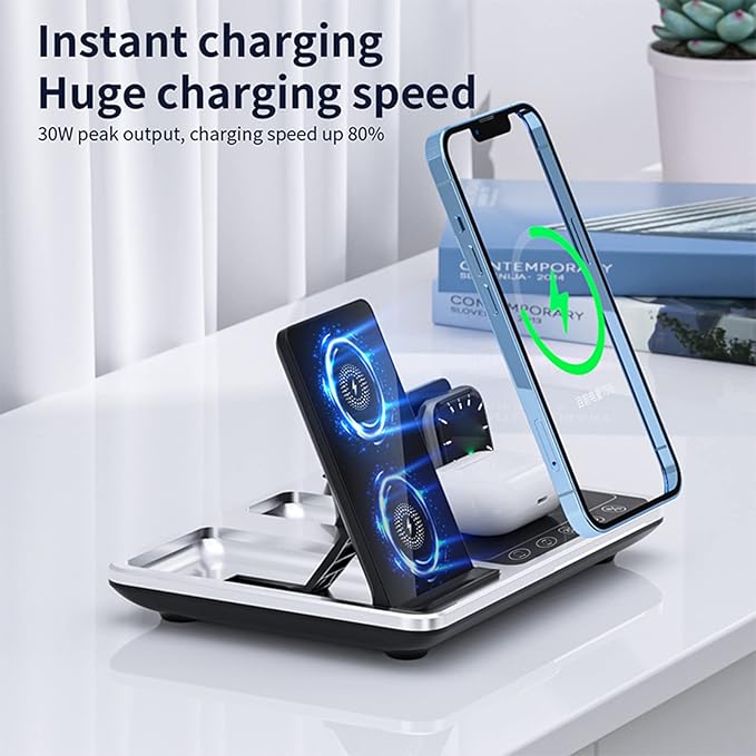 4-in-1 Fast Wireless Charging Station – Universal Charging Dock