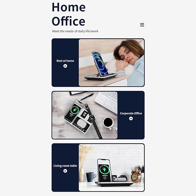 4-in-1 Fast Wireless Charging Station – Universal Charging Dock