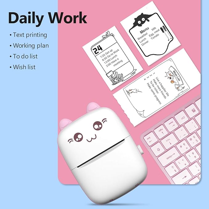 Mini Pocket Printer – Wireless Bluetooth Thermal Printer