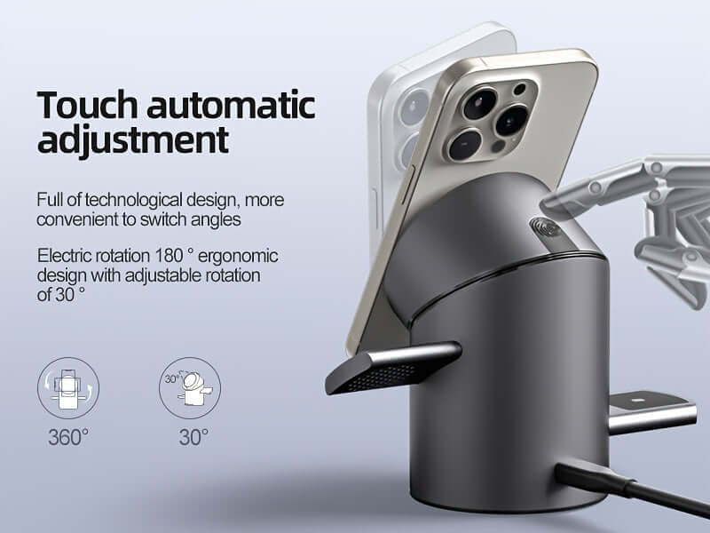 3-in-1 MagSafe Charging Station – Qi2 15W Fast Wireless Charger