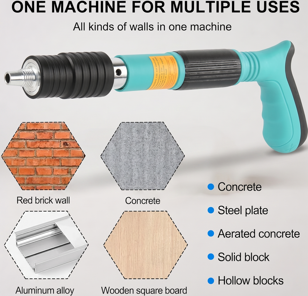 PPortable Nail Gun – Heavy-Duty Concrete & Steel Nailing Tool