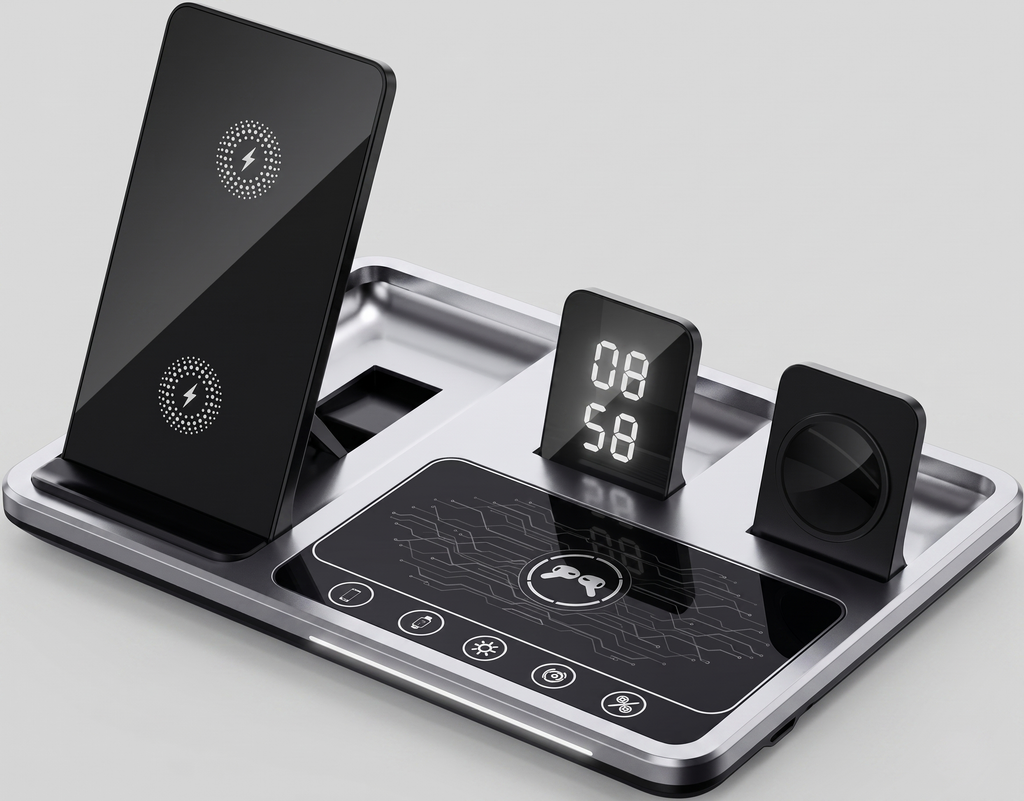 4-in-1 Fast Wireless Charging Station – Universal Charging Dock