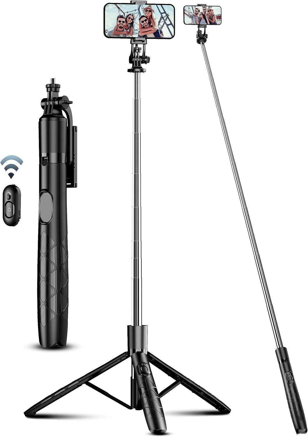Selfie Stick Tripod – Bluetooth Remote for iPhone & Android