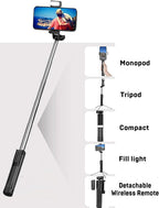 3-in-1 Multi-Functional Selfie Stick – Bluetooth Tripod