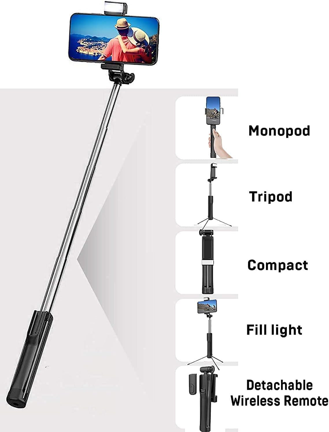 3-in-1 Multi-Functional Selfie Stick – Bluetooth Tripod