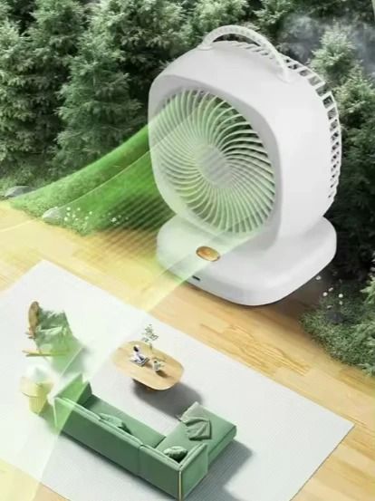 Mini Desk Circulation Fan – Compact, Quiet & Adjustable