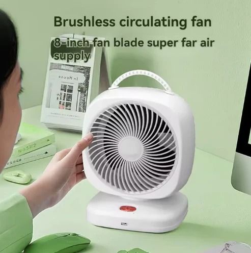 Mini Desk Circulation Fan – Compact, Quiet & Adjustable