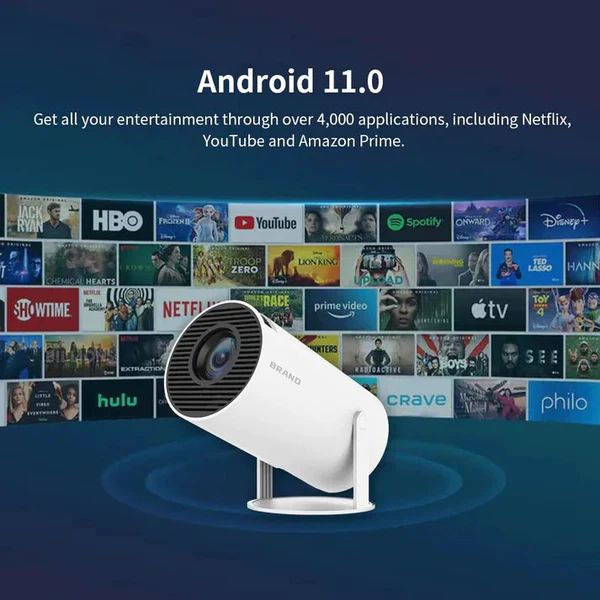 Mini Round LED Projector – Compact Portable Home Cinema