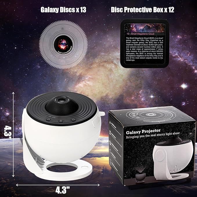 Planetarium Star Projector – Galaxy Night Light for Bedroom