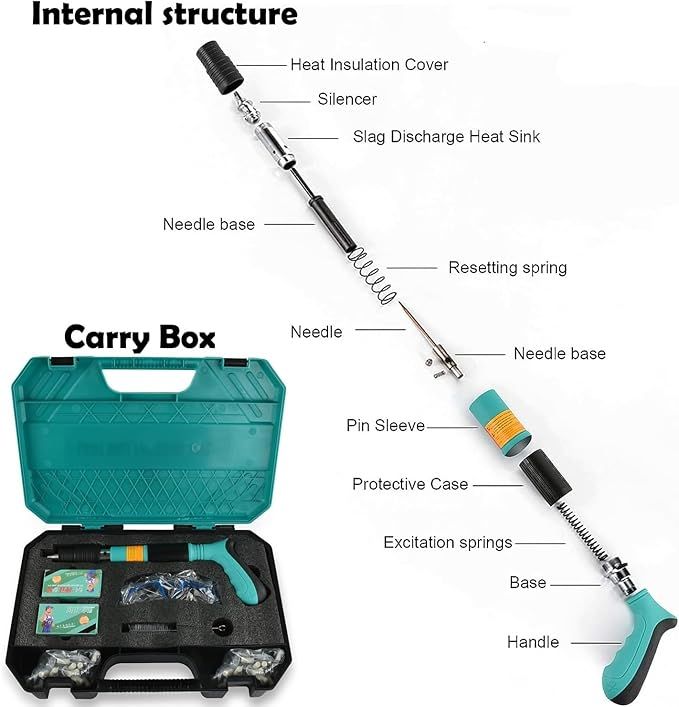 PPortable Nail Gun – Heavy-Duty Concrete & Steel Nailing Tool